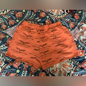 Corvette Orange Pajama Shorts